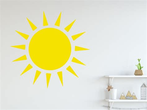 sun sticker for wall